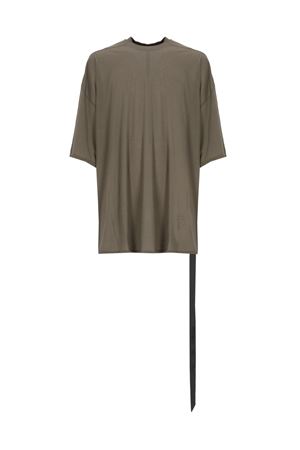 T-shirt in cotone color fango RICK OWENS DRKSHDW | DU01F4259BH34